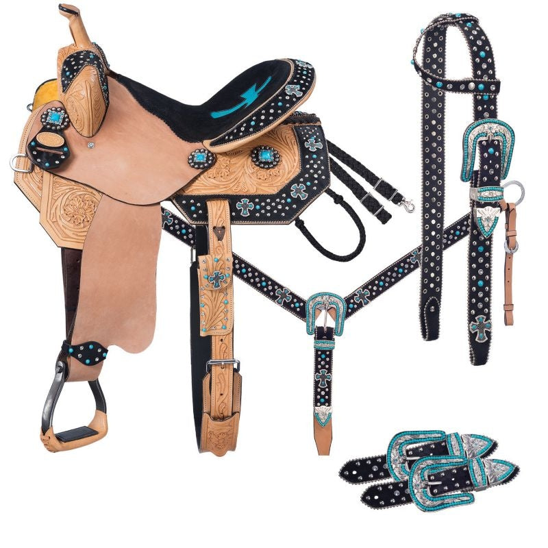 Tough1 Cheyenne Barrel Saddle 5 Piece Package
