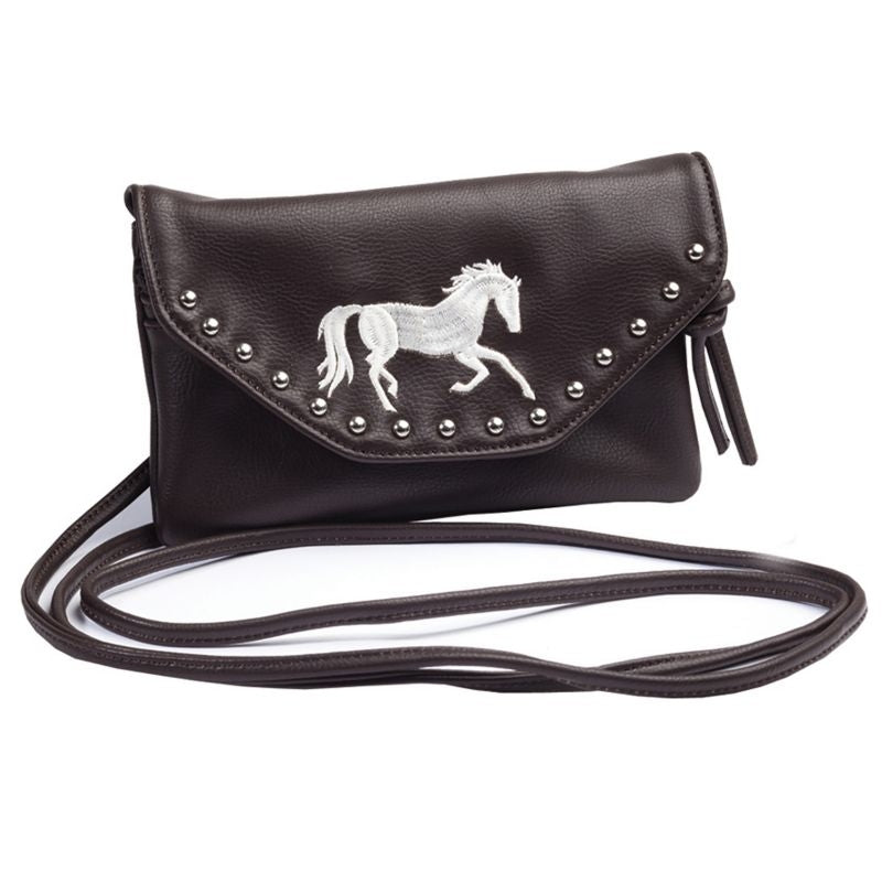 Studded Brown Wallet/Purse Combo