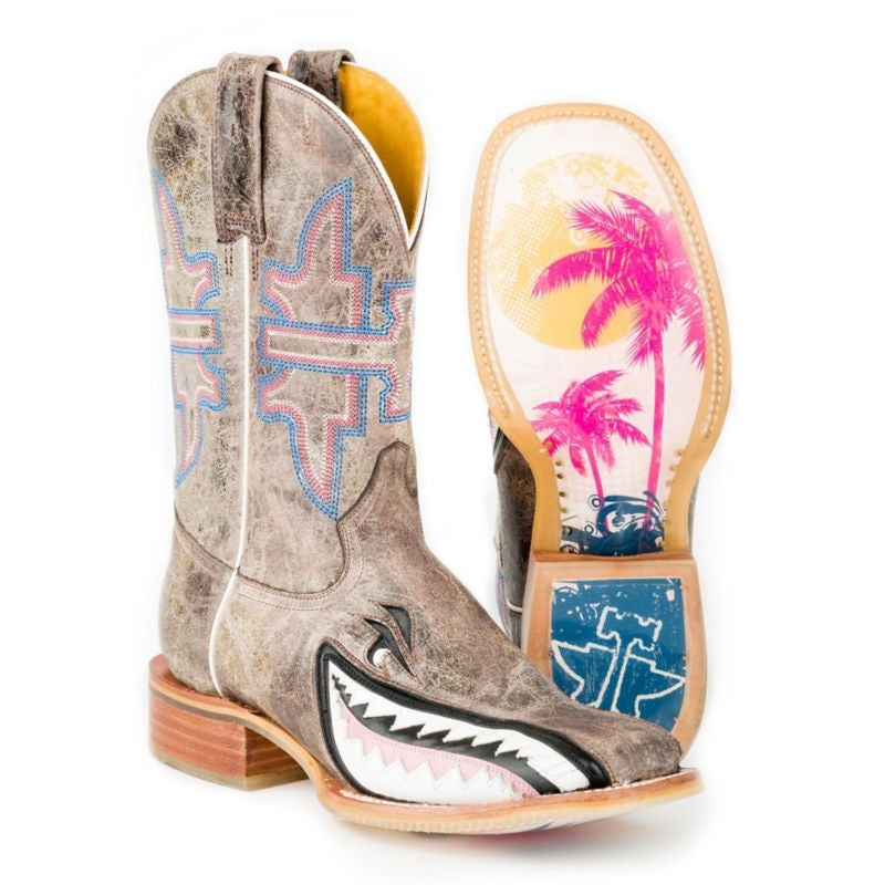Tin Haul Ladies Man Eater Square Toe Boots