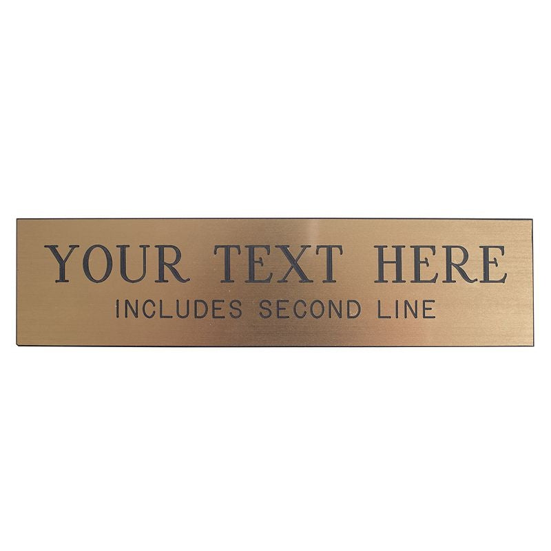 Personalized Stall Plate Metallic Look