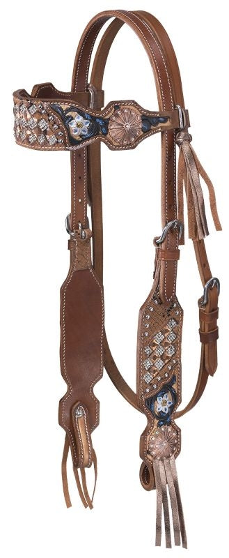 Silver Royal Savannah Browband Headstall with Fringe