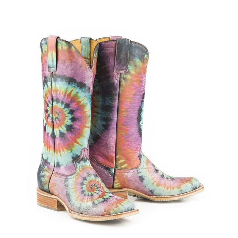 Tin Haul Ladies Groovy Square Toe Boots