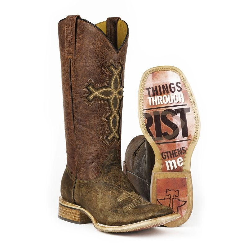 Tin Haul Ladies I Believe Square Toe Boots