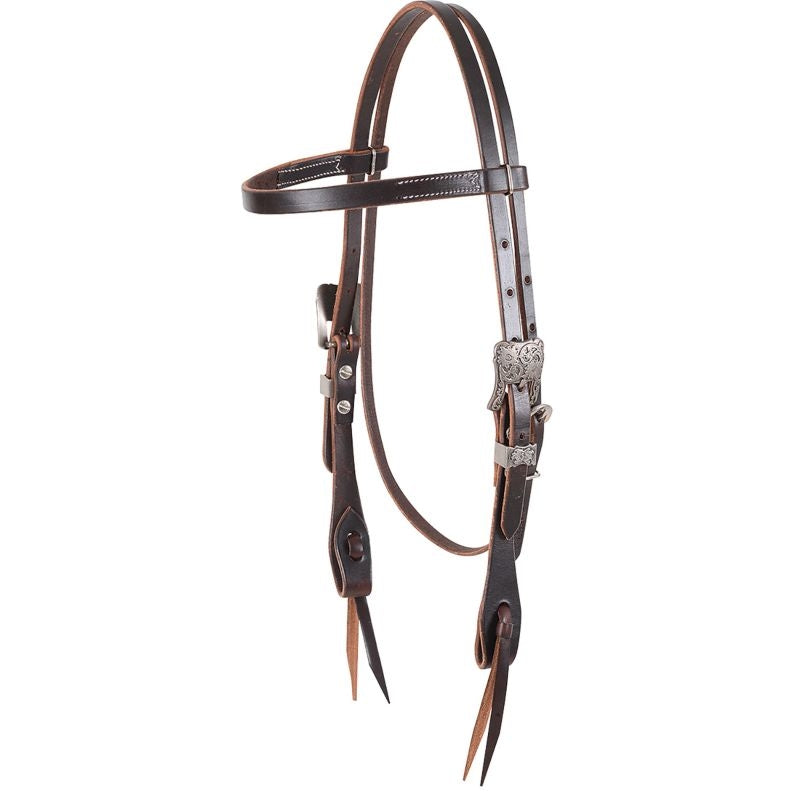 Martin Saddlery Antique Silver Browband Headstall