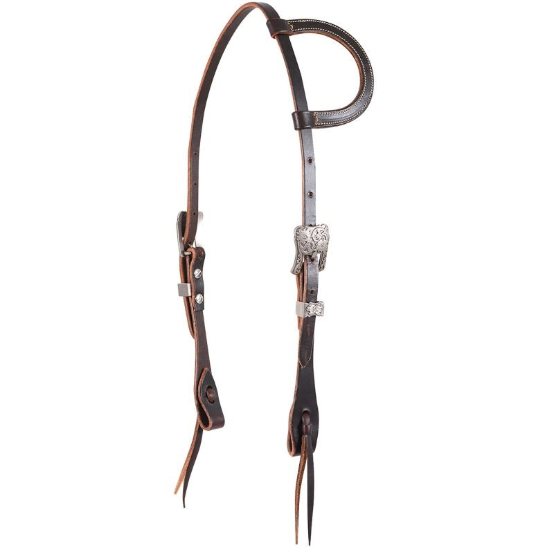 Martin Saddlery Antique Silver Slip Ear Headstall
