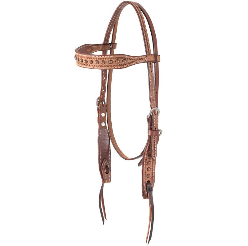Martin Saddlery Corkscrew Browband Headstall