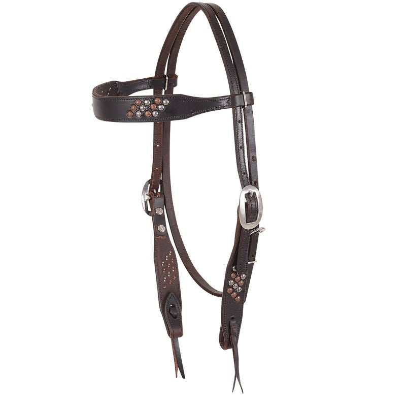 Martin Saddlery Antique Dots Browband Headstall