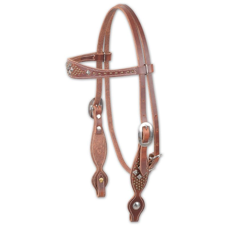 Martin Saddlery Diamond Dots Browband Headstall