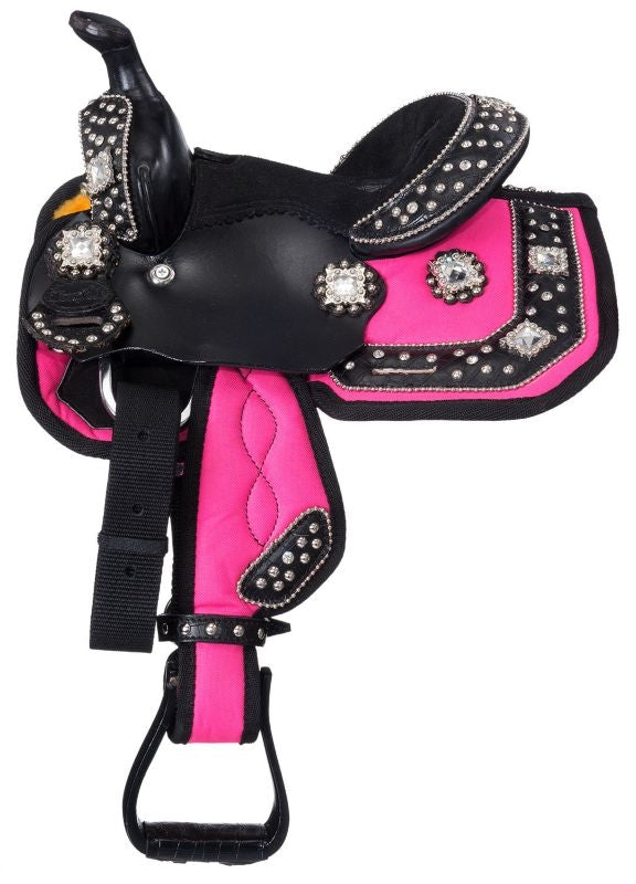 Tough1 Starlight Crystal Concho Mini Saddle Pkg