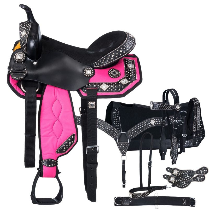 Tough1 Crystal 7-Piece Trail Saddle Package