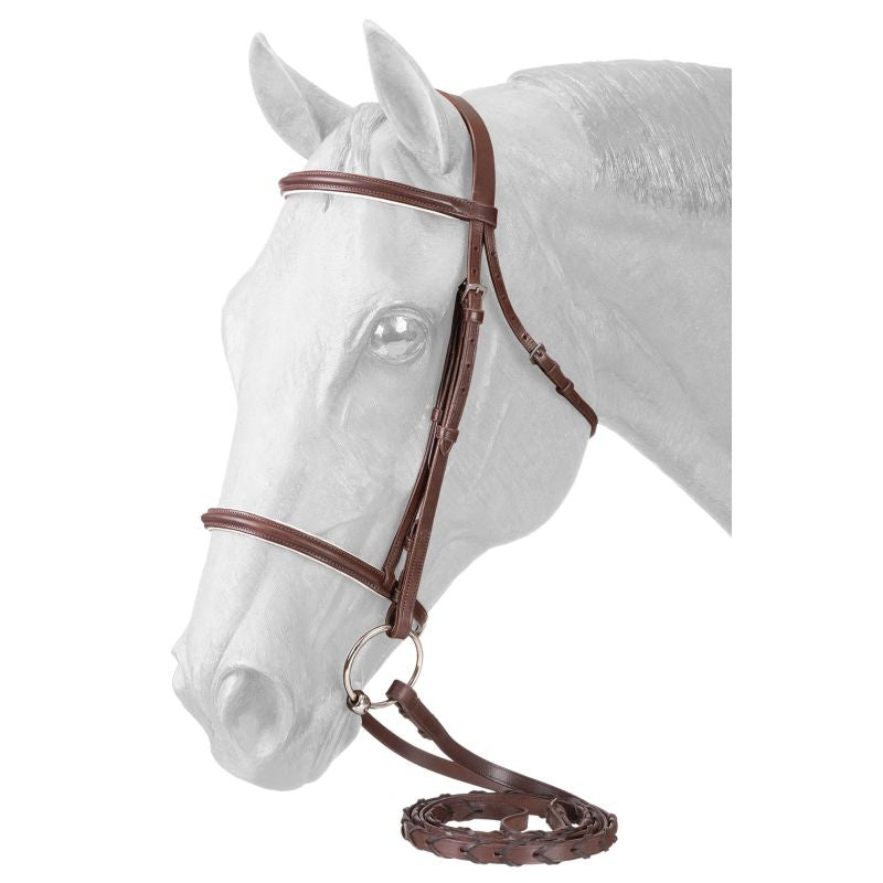 EquiRoyal Padded Noseband Snaffle Bridle