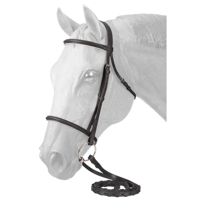 EquiRoyal Padded Noseband Snaffle Bridle