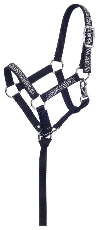 Tough1 Zebra Print Mini Nylon Halter