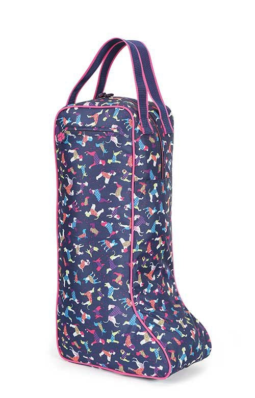 Shires Dog Print Long Boot Bag