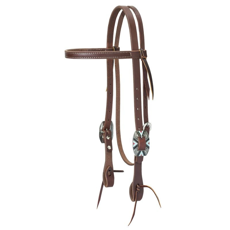 Weaver Working Browband Headstall with Rope Edge