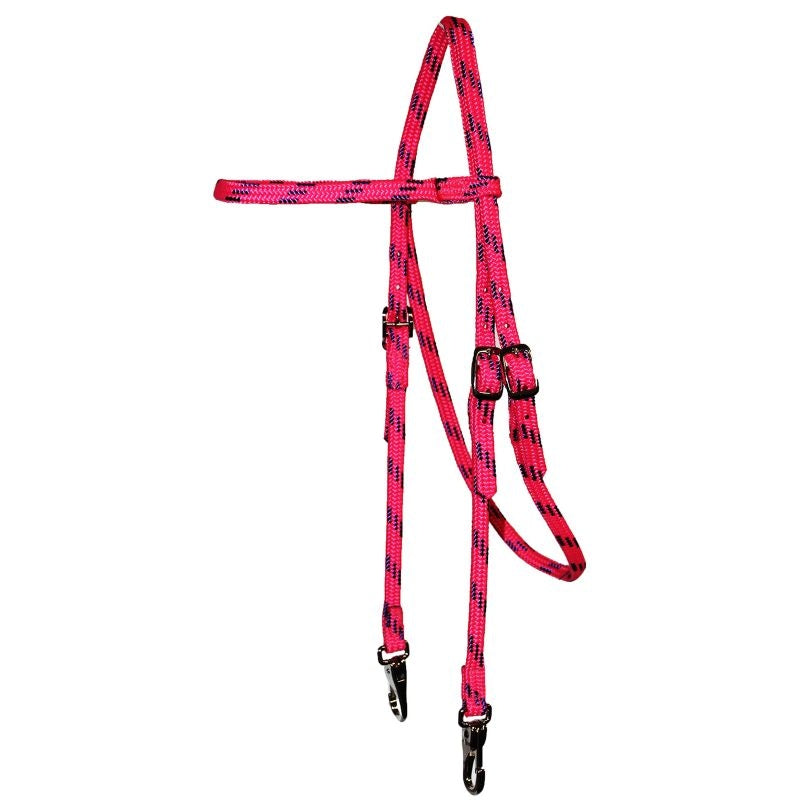 Triple E Soft Flat Browband Headstall with Snaps