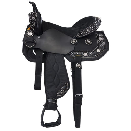 Eclipse Starlight Spur Rowel Youth Saddle 11 Black