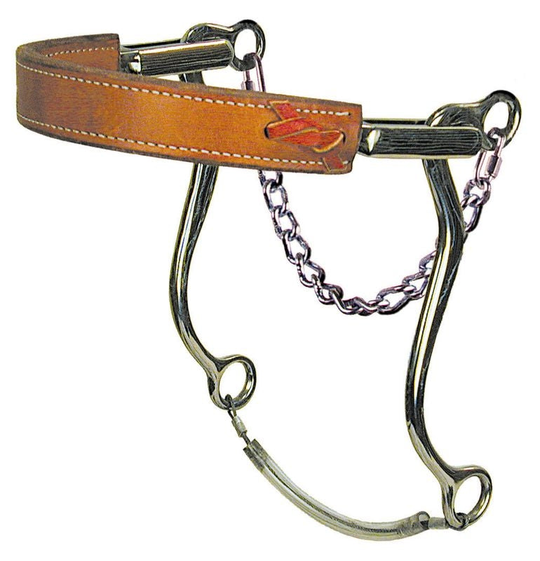 Reinsman Flat Leather Nose Mechanical Hackamore