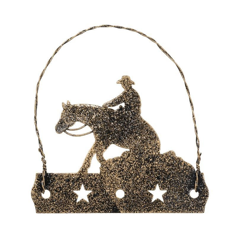 Equine Motif Glitter Ornament