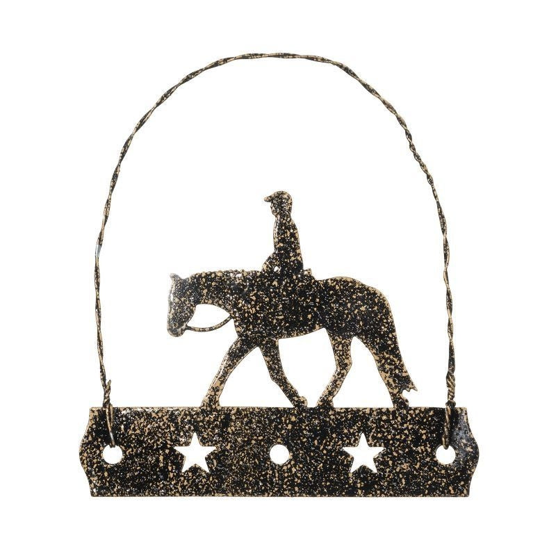 Equine Motif Glitter Ornament