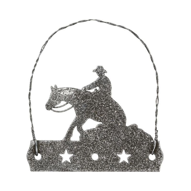 Equine Motif Glitter Ornament
