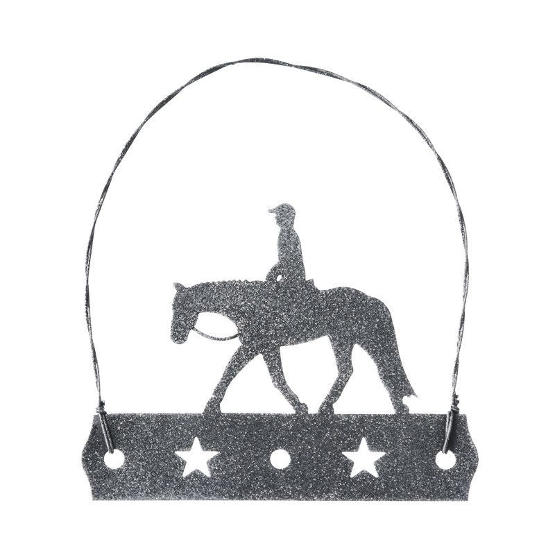 Equine Motif Glitter Ornament