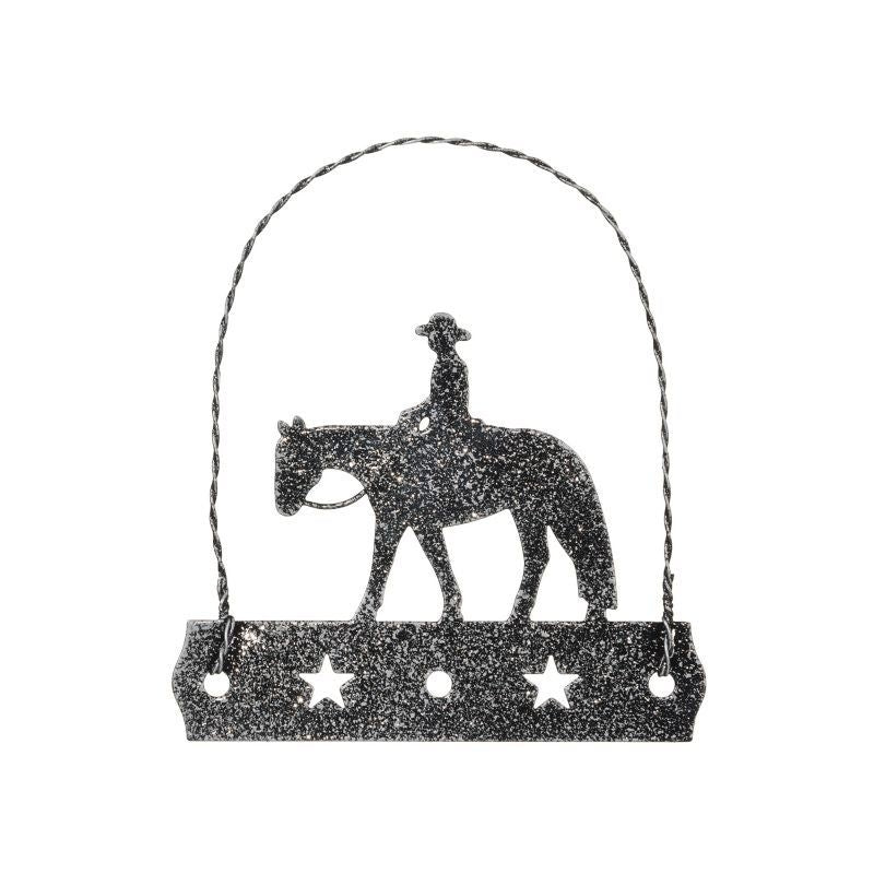 Equine Motif Glitter Ornament