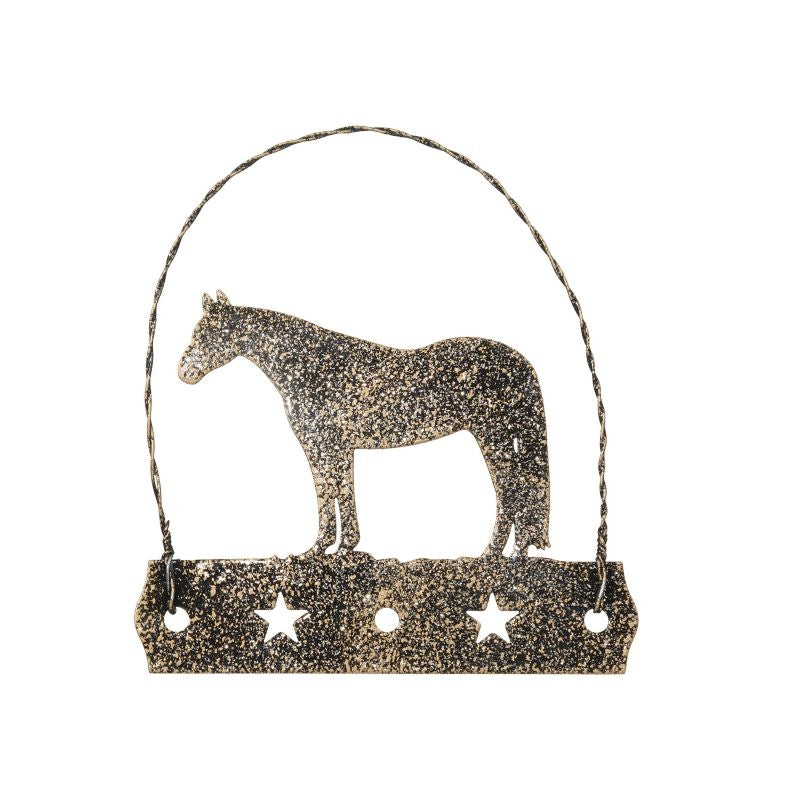 Equine Motif Glitter Ornament
