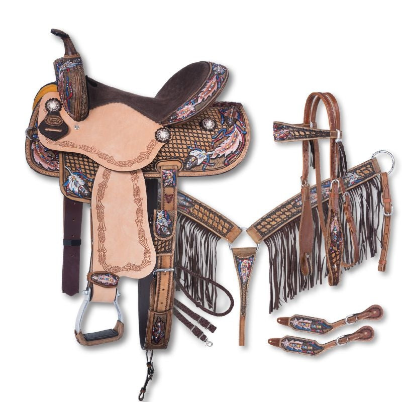 Silver Royal Naomi 5-Piece Barrel Saddle Pkg
