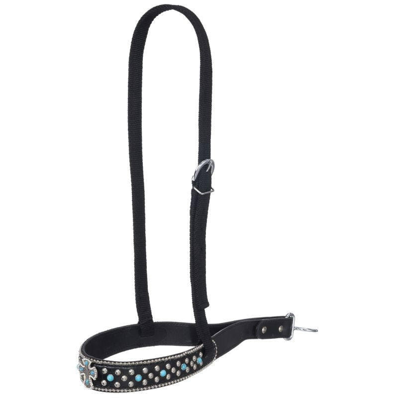Tough1 Eclipse Starlight Turquoise Cross Noseband