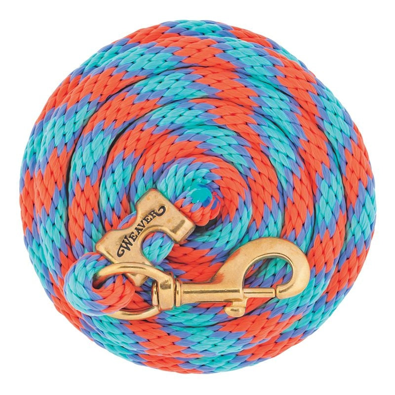 Weaver Poly Lead Rope with Brass Snap 10Ft