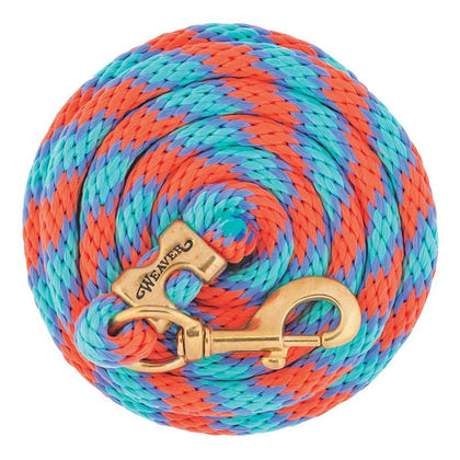 Weaver Poly Lead Rope with Brass Snap 10Ft