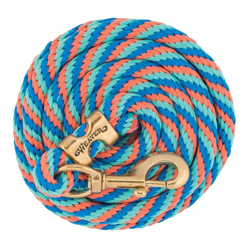 Weaver Poly Lead Rope with Brass Snap 10Ft