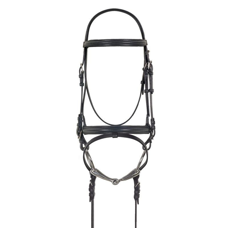 Camelot Crank Dressage Bridle w.Anti-Slip Reins