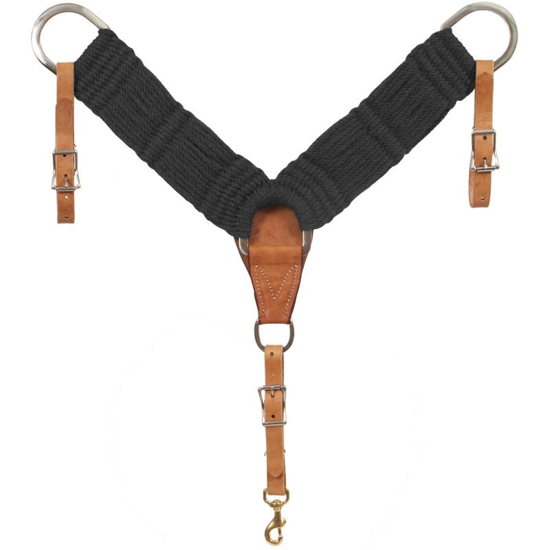 Mustang Black Mohair Breast Collar