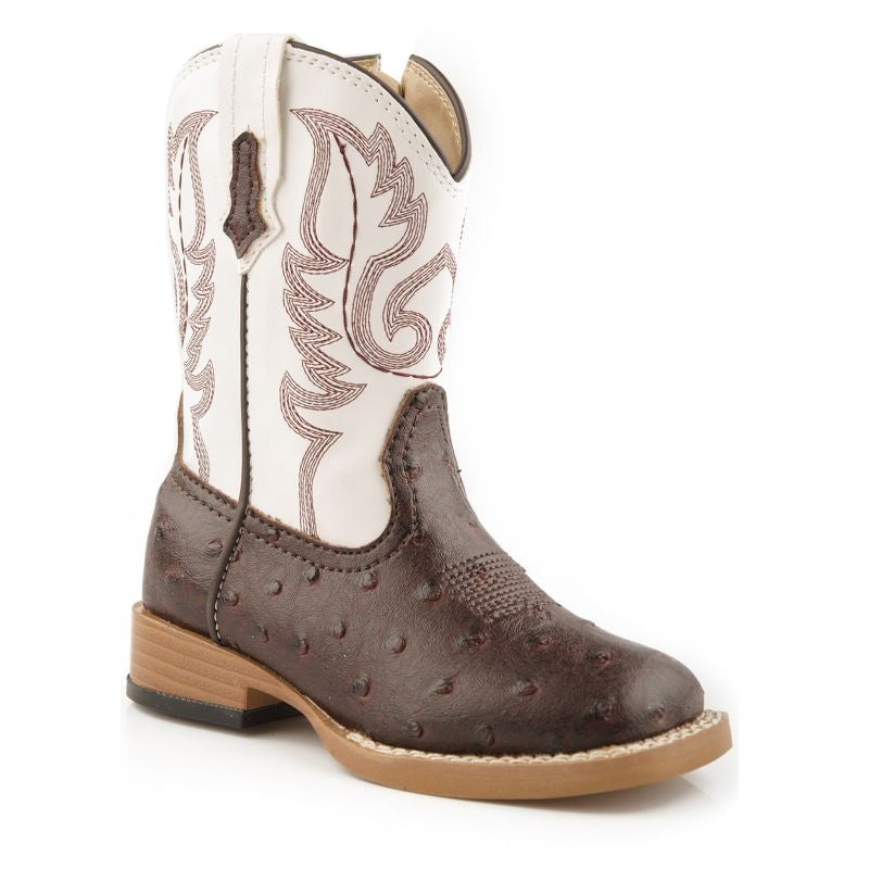 Roper Bumps Toddler Square Toe Brown Boots