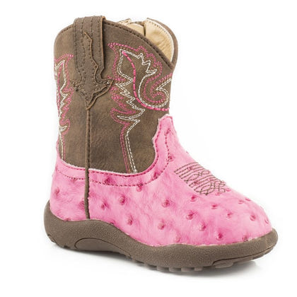 Roper Cowbabies Annabell Infant Pink Boots