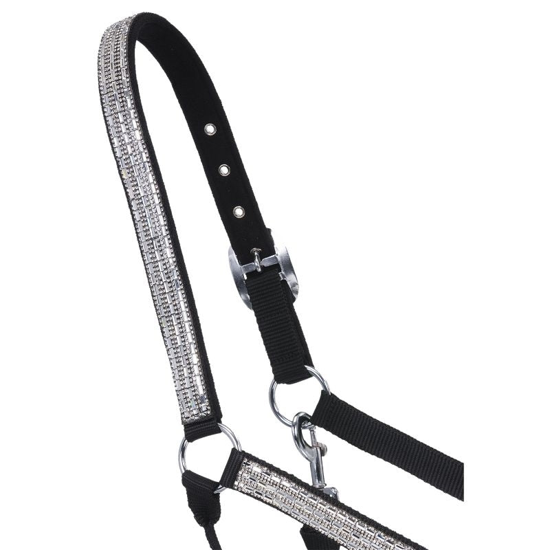Tough1 Adj Nylon Halter with Crystal Accents