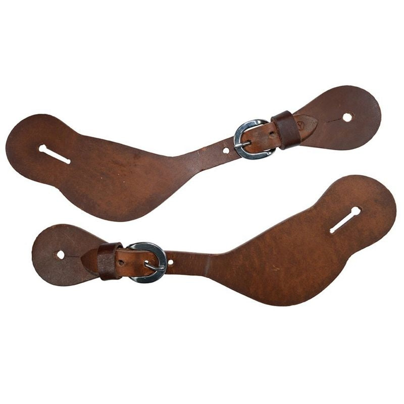 Circle Y Harness Leather Mens Shaped Spur Straps