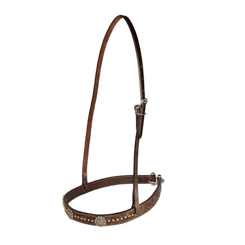 Circle Y Star Concho Floral Noseband