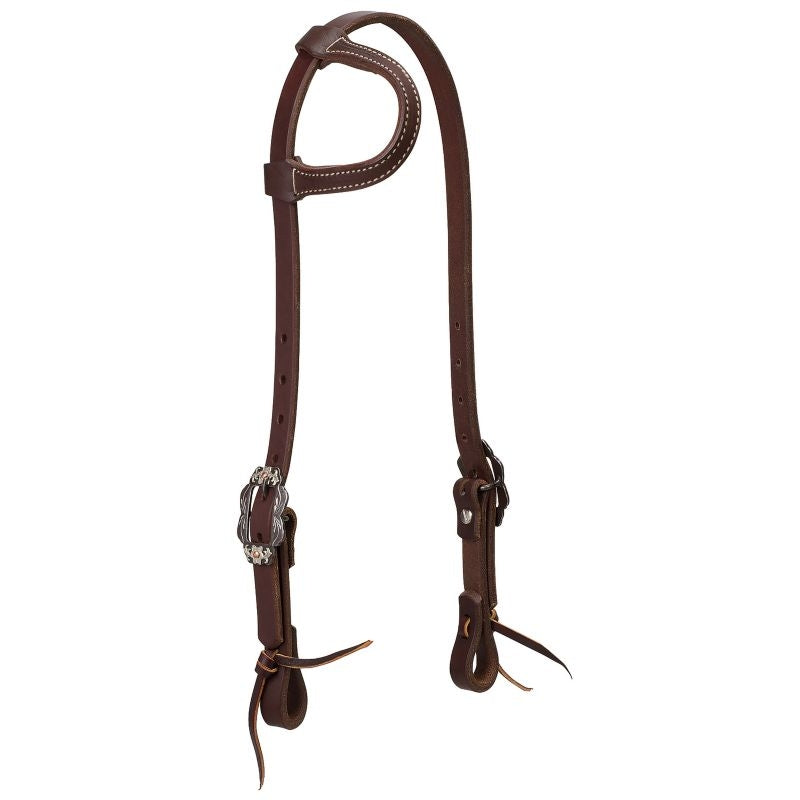 Weaver Working Tack Floral Sliding Ear Headstall