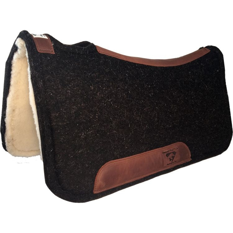Diamond Wool Contoured Pleasure with Wool Fleece Pad