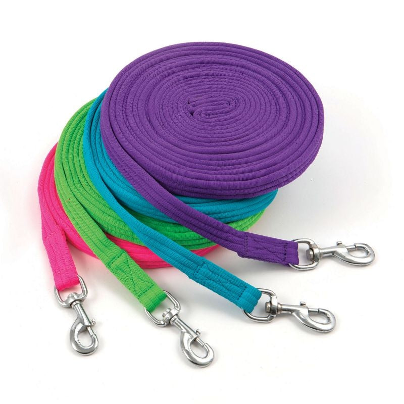 Shires Soft Feel Lunge Line 8 meters/ 26 ft Black
