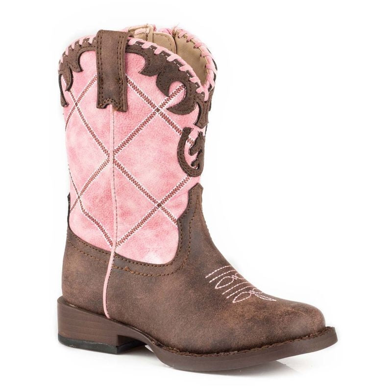 Roper Infant Lacy Round Toe Boots