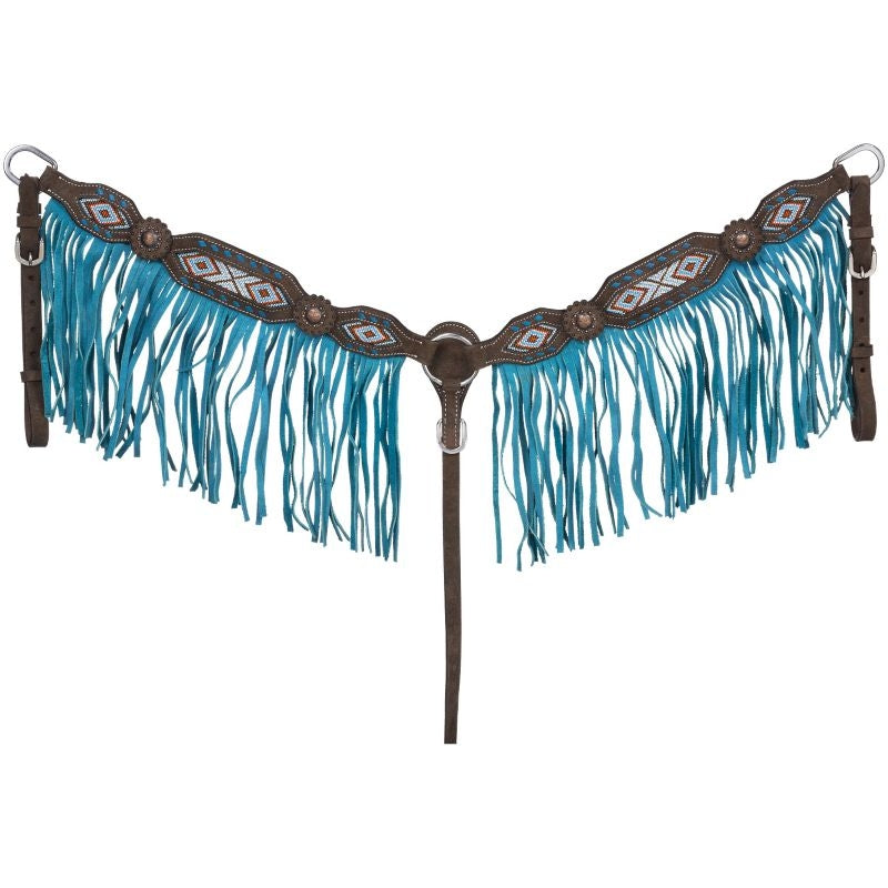 Silver Royal Sonora Buckstitch Breast Collar