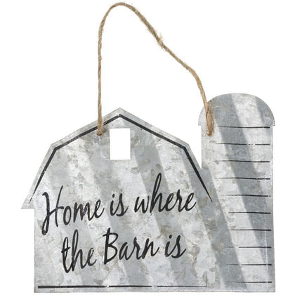 Barn Shaped Metal Sign