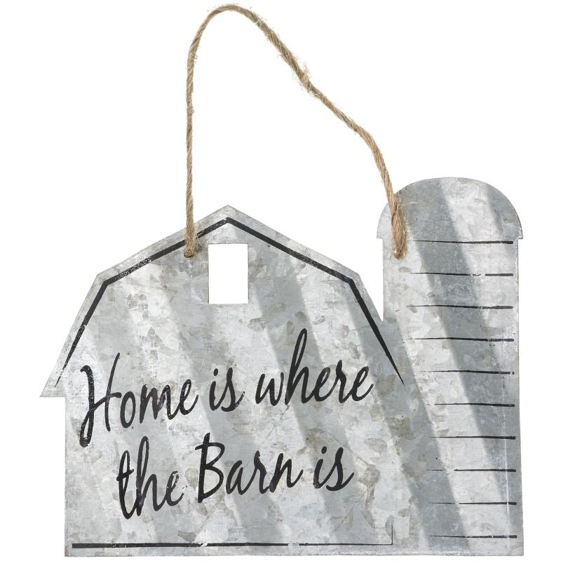 Barn Shaped Metal Sign