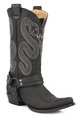 Roper Mens Conceal Sting Snip Black Boots
