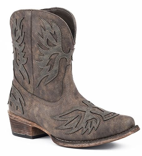 Roper Ladies Amelia Snip Toe Brown Boots