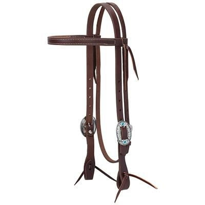 Weaver Working Tack Feathers Browband Headstall